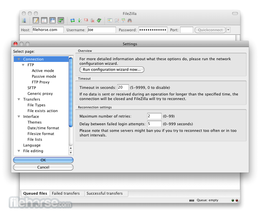 Filezilla mac 10.8.5